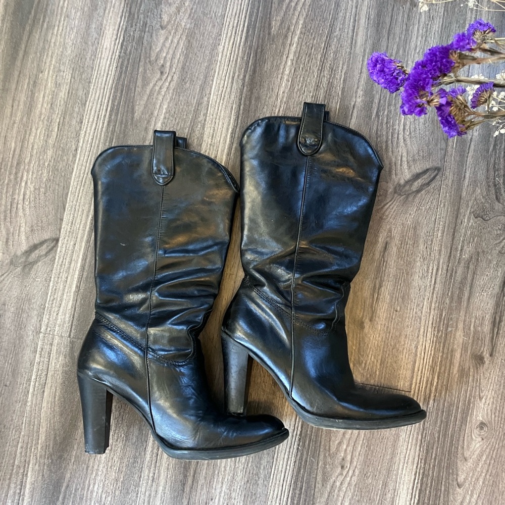 Stylish Black Knee-High Boots